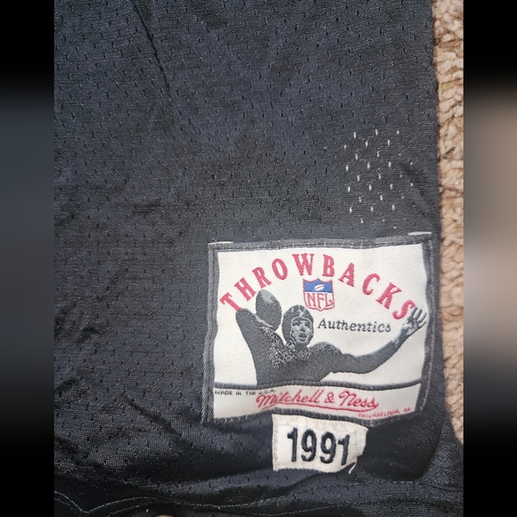 1991 Brett Favre Mitchell And Ness Atlanta Falcons Throwback Authentic jersey 54 - Picture 6 of 7